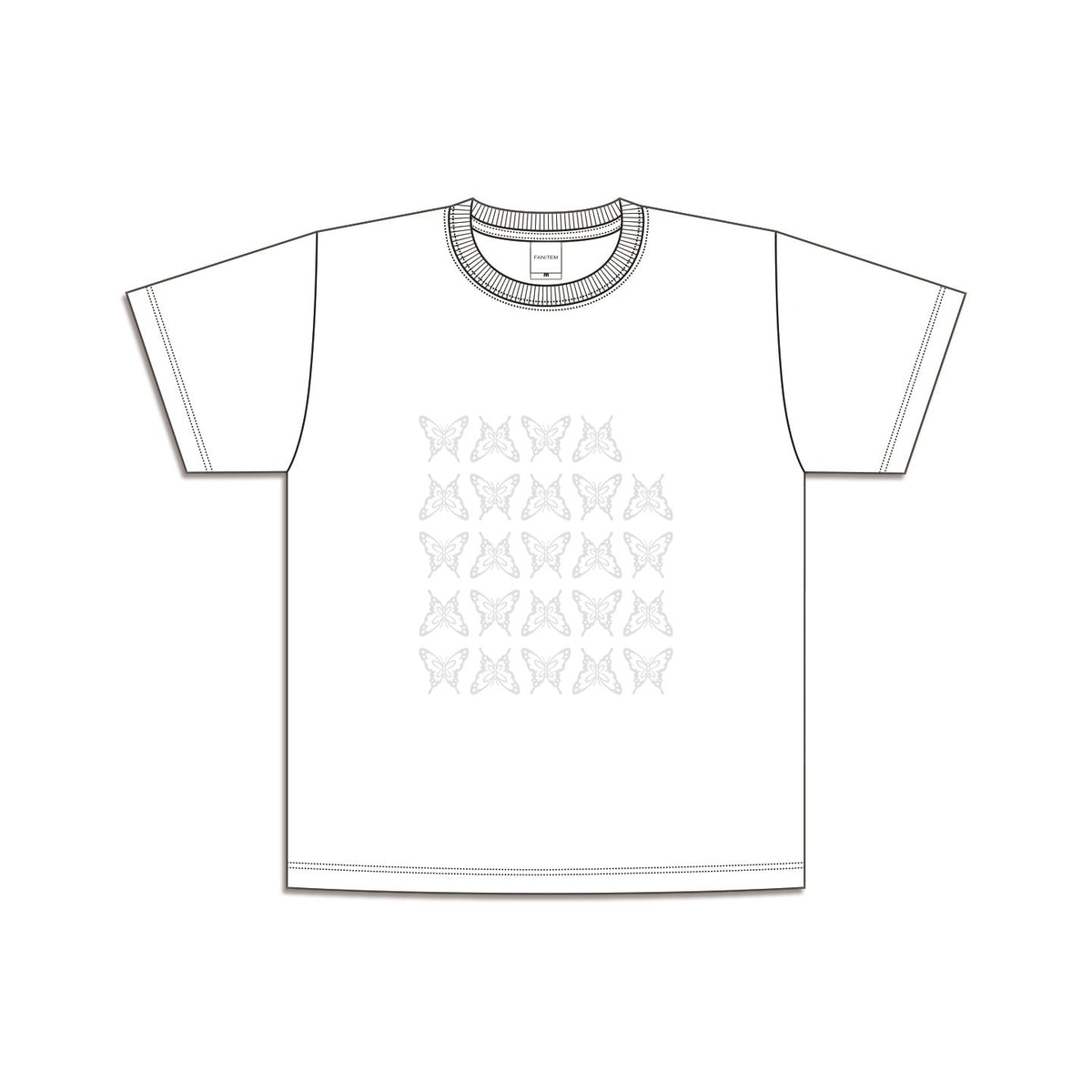 「岡奈なな子」気まぐれな蝶のＴシャツ